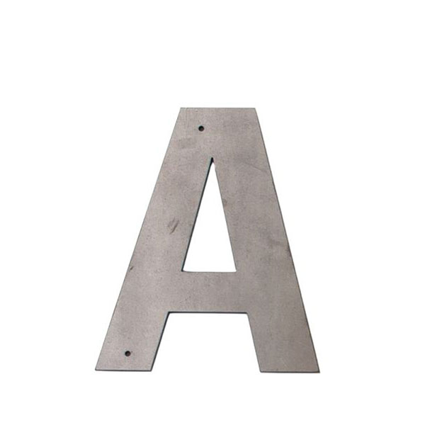 A Large Metal Wall & Outdoor Letter Rustica